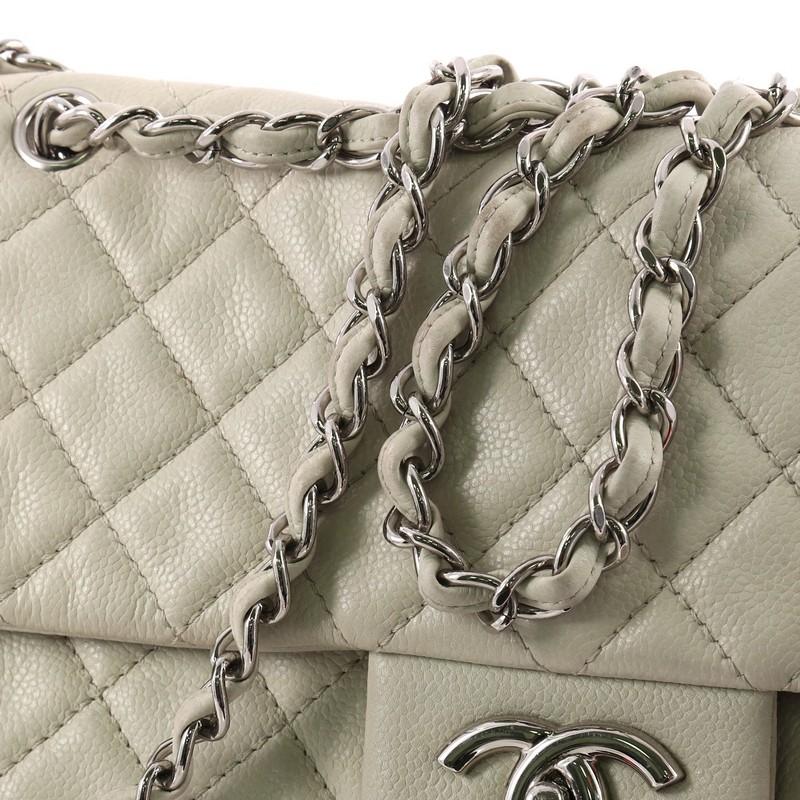 Chanel Classic Soft Flap Bag Quilted Caviar Maxi  4