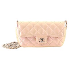 Chanel Classic Sunglasses Case with Chain Quilted Iridescent Lambskin