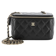 Chanel Classic Vanity Case with Chain Quilted Lambskin Small