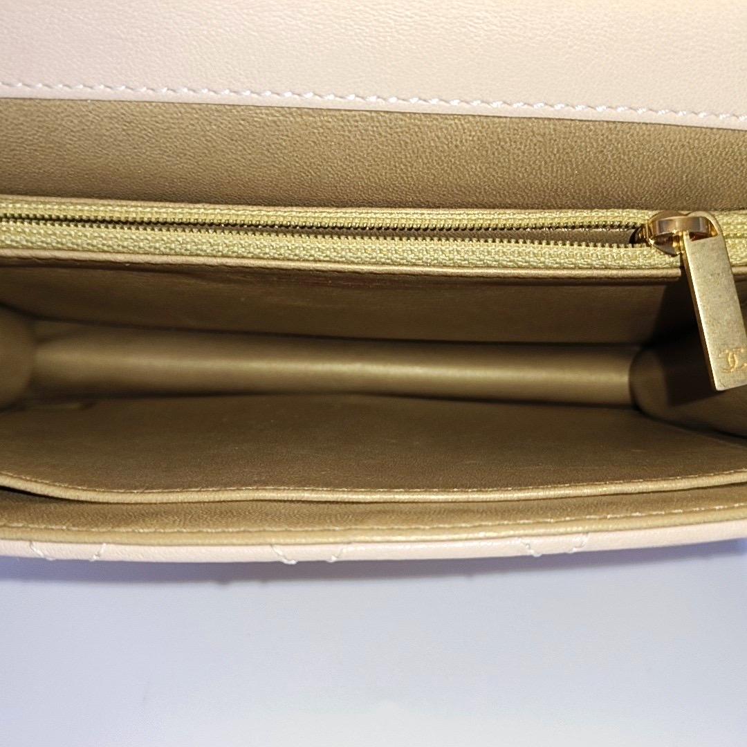Chanel Classic Vertical Pearl Small Light Pink Flap Bag Gold Hardware 1