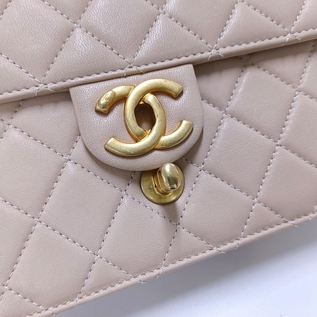 Chanel Classic Vertical Pearl Small Light Pink Flap Bag Gold Hardware 4