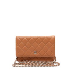 Chanel Classic Wallet on Chain (WOC) Black Caviar Leather with Silver Hardware