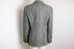 Chanel Classic Wood Black and White Tweed Blazer
