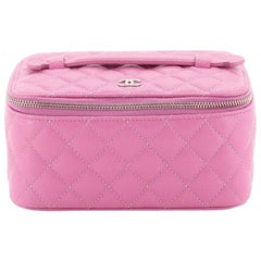 Chanel Classic Zip Jewelry Case Quilted Caviar Small 