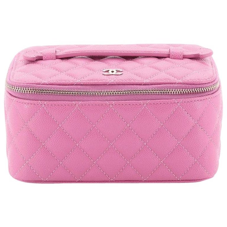 Chanel Classic Zip Jewelry Case Quilted Caviar Small at 1stDibs