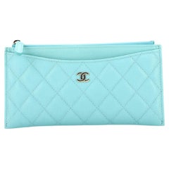 Chanel Classic Zip Pouch Quilted Caviar Long