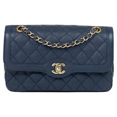 CHANEL, Classique in blue leather