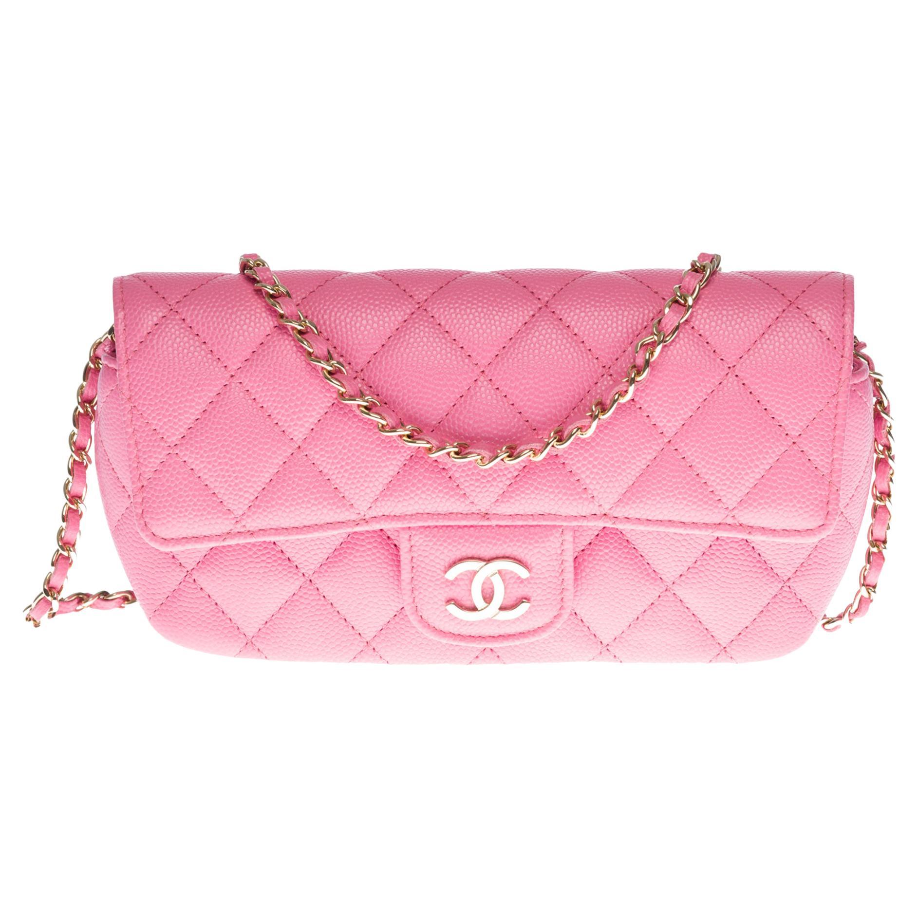 Chanel Classique Sunglasses Bag/Case in pink caviar quilted