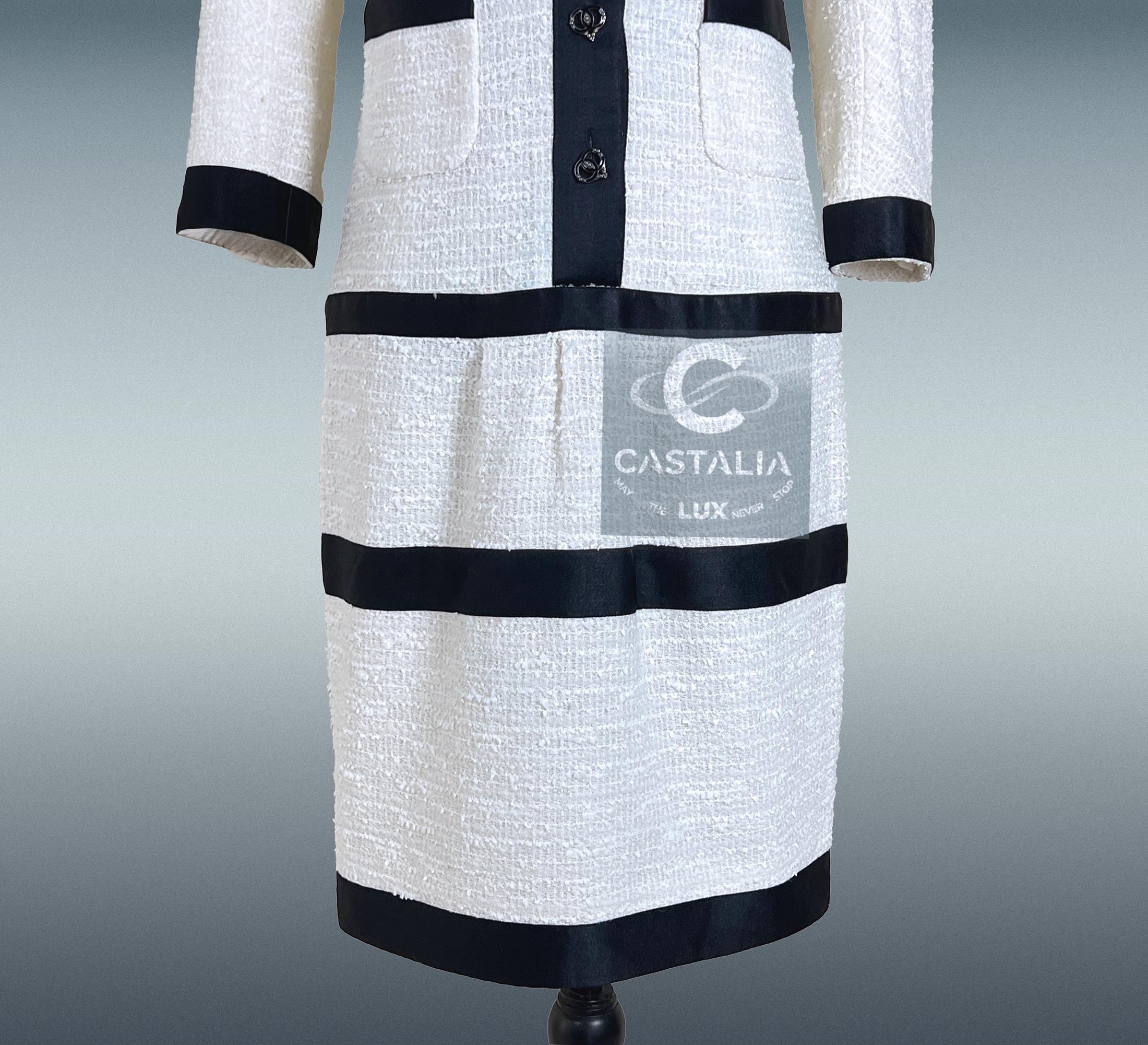 CHANEL Claudia Schiffers Paris / Miami Robe Icone 34 FR en vente 5