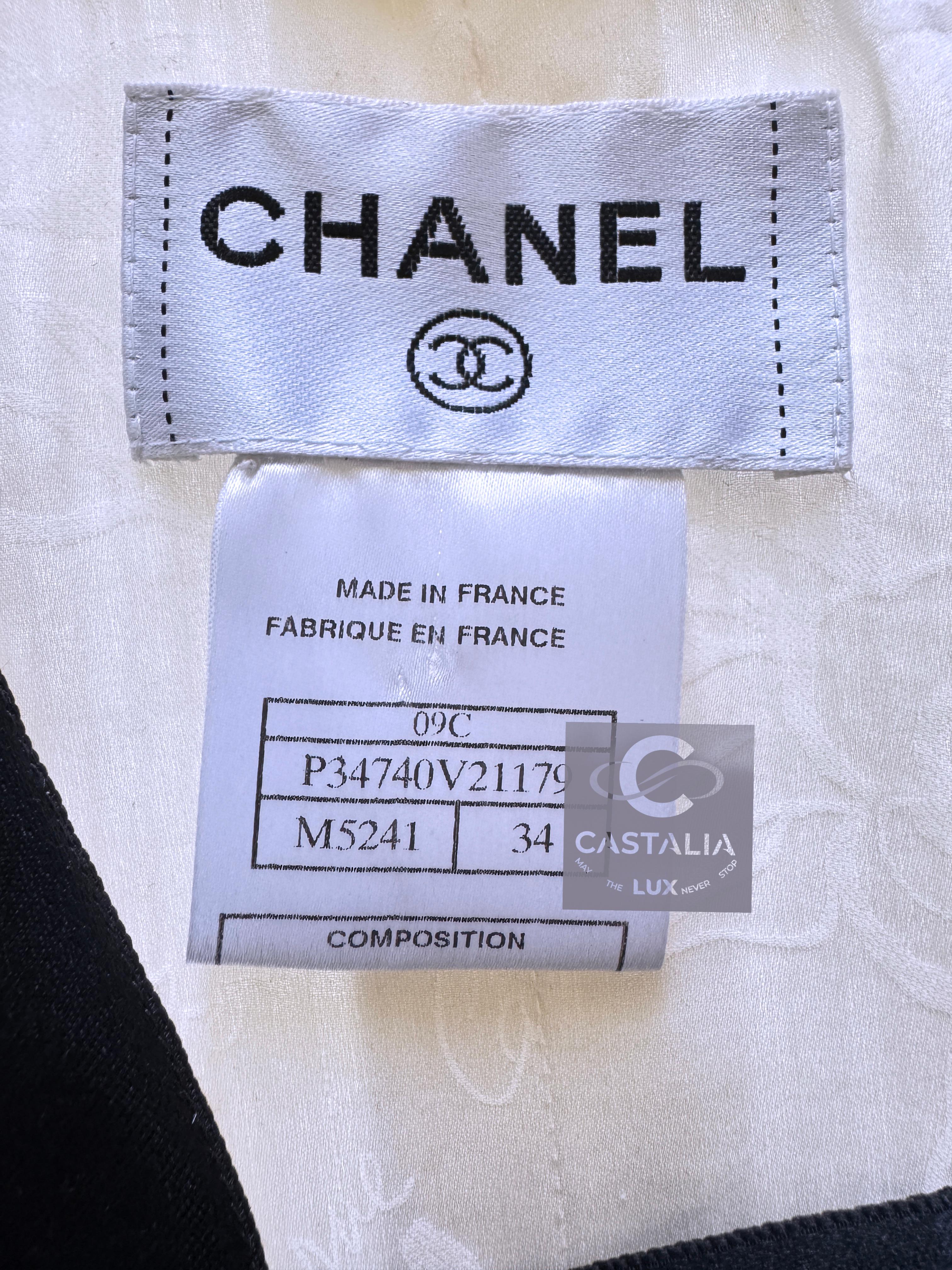 CHANEL Claudia Schiffers Paris / Miami Robe Icone 34 FR en vente 7