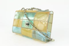 Chanel Clear Blue x Beige Patchwork Classic Flap 1115c16