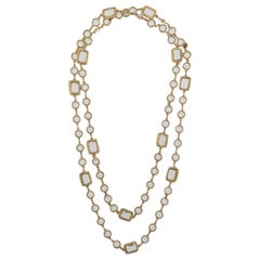 Chanel Clear Crystal Sautoir Necklace