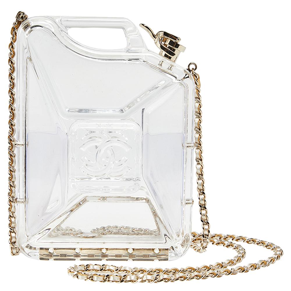 Chanel Clear Plexiglass Dubai By Night Gas Can Evening Bag 4