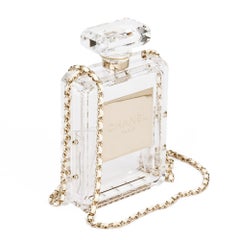Chanel Clear Plexiglass Perfume Bottle Minaudière