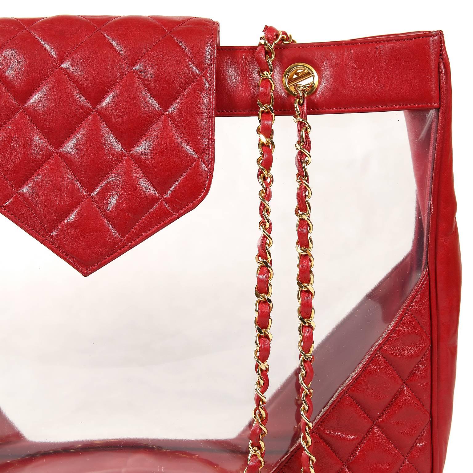 vintage red chanel bag