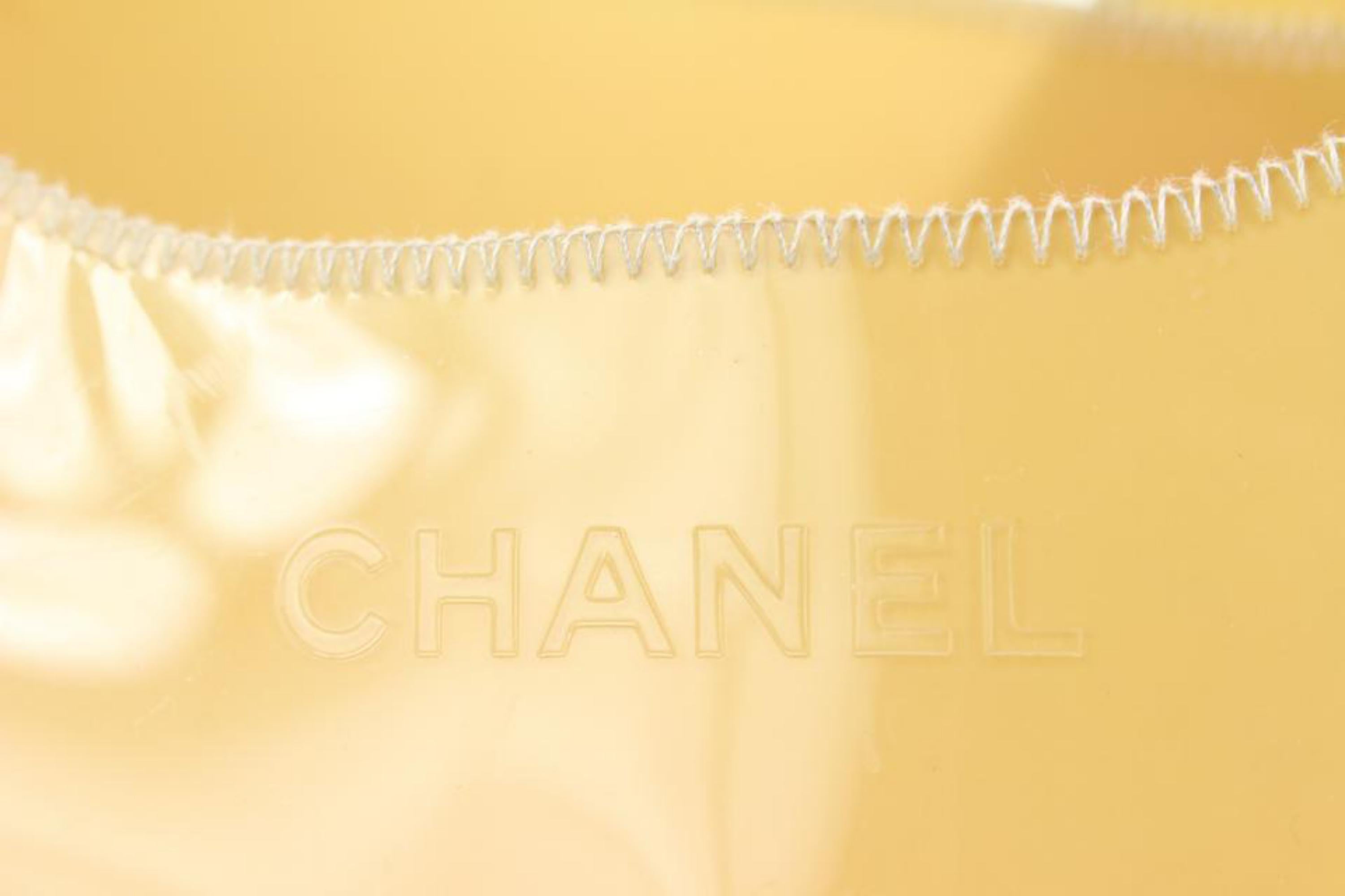 Chanel Clear Vinyl Patchwork Naked Shopper Tote Umhängetasche 26cz427s im Angebot 5