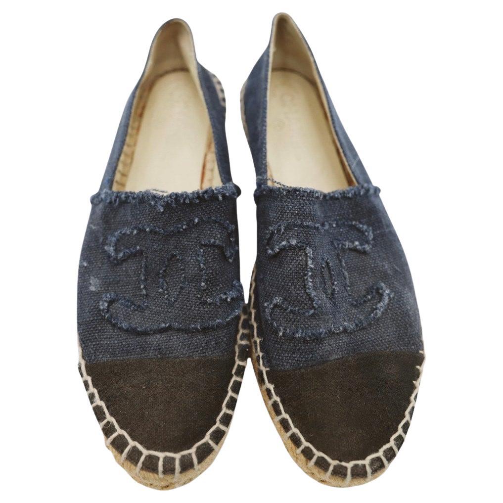 Chanel Cloth Espadrilles - Size 38