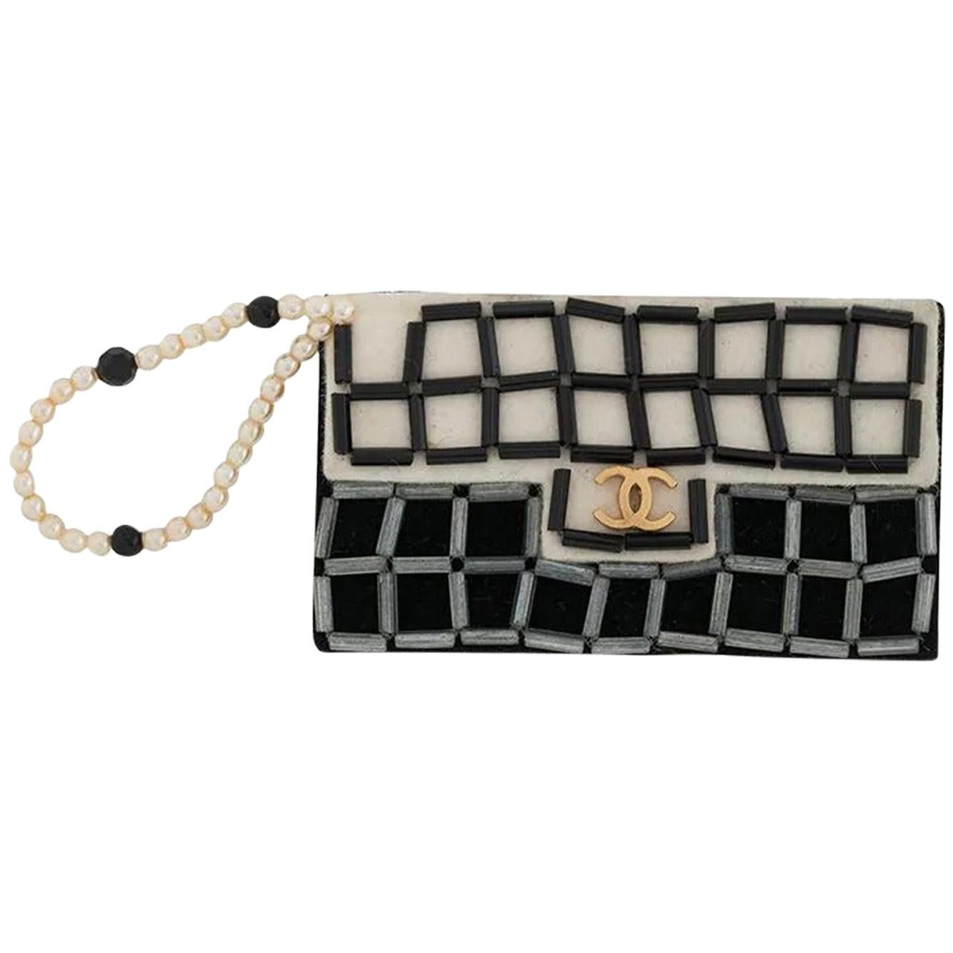 Chanel Cloth and Pin Bag Brooch at 1stDibs