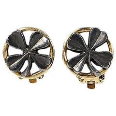 Chanel Clover Clip-On Earrings