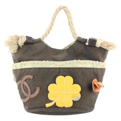 Chanel Kleeblatt Blume Seil Handtasche aus Fischnetz Handtasche Tote 10cc720s