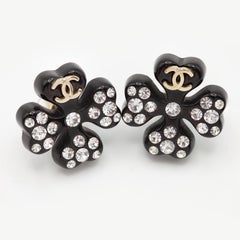 Chanel Clover Motif Earrings