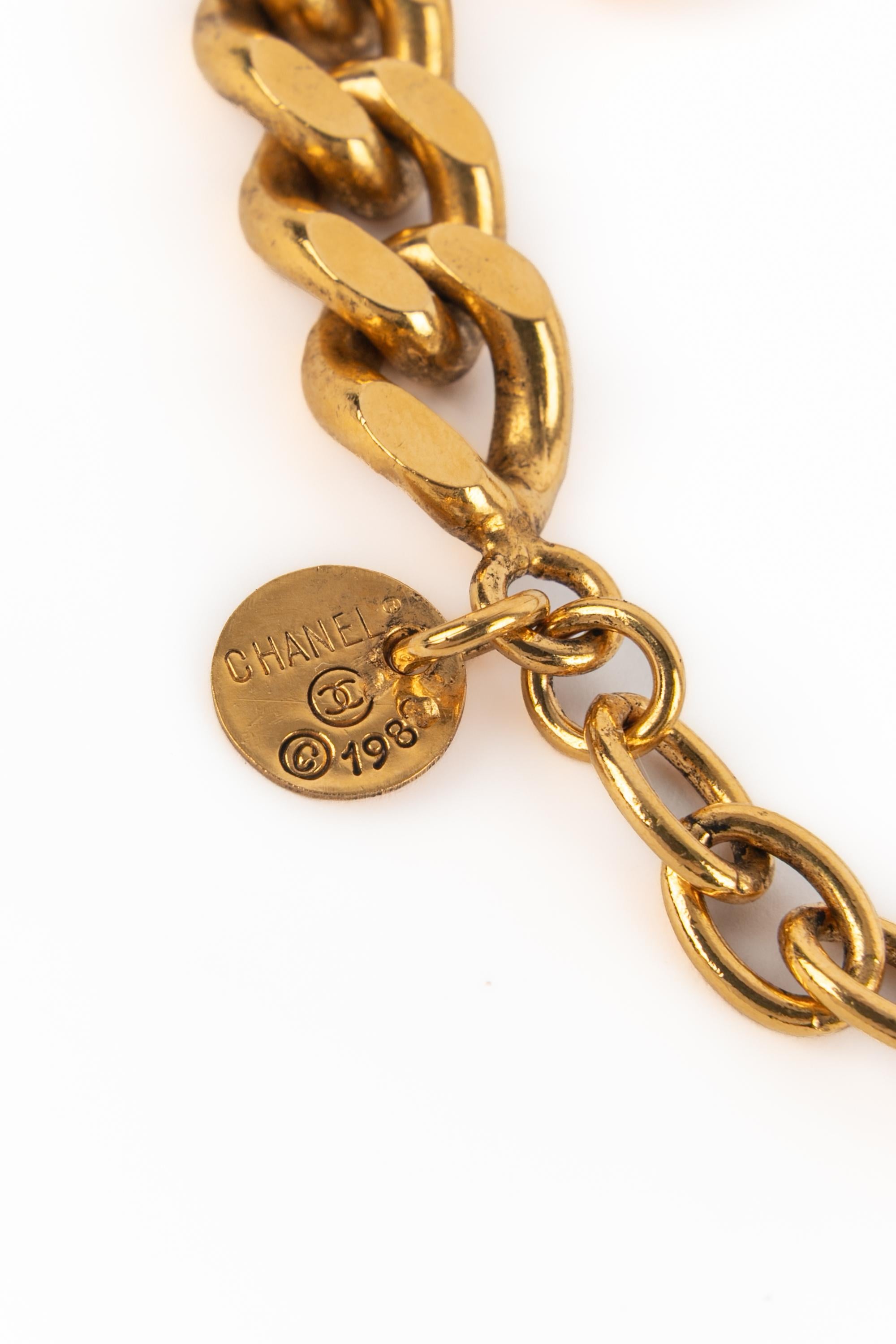 Chanel clover necklace 1985s For Sale 4