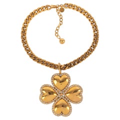 Chanel clover necklace 1985s