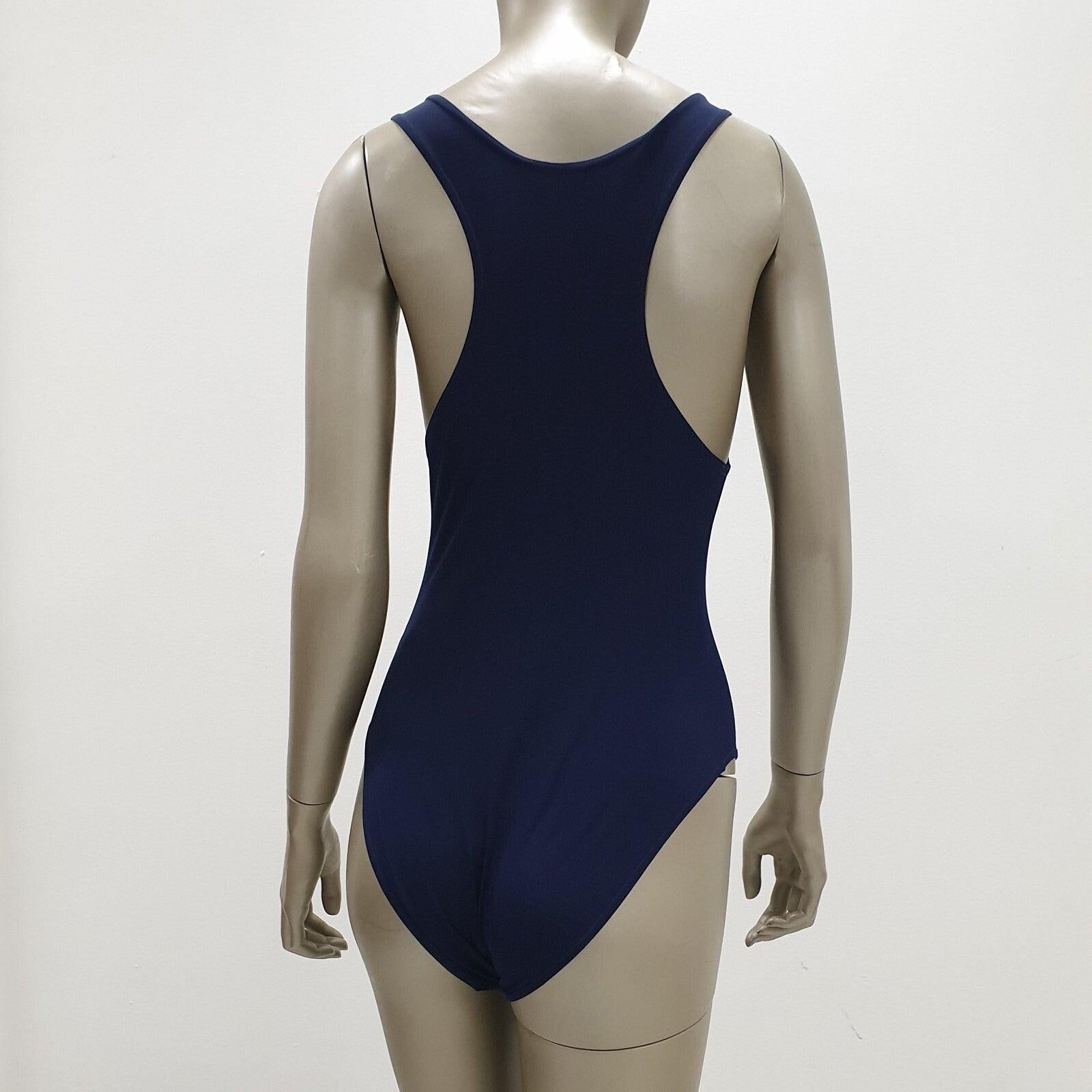 Maillot de bain une pièce Chanel Club Navy  38 en vente 1