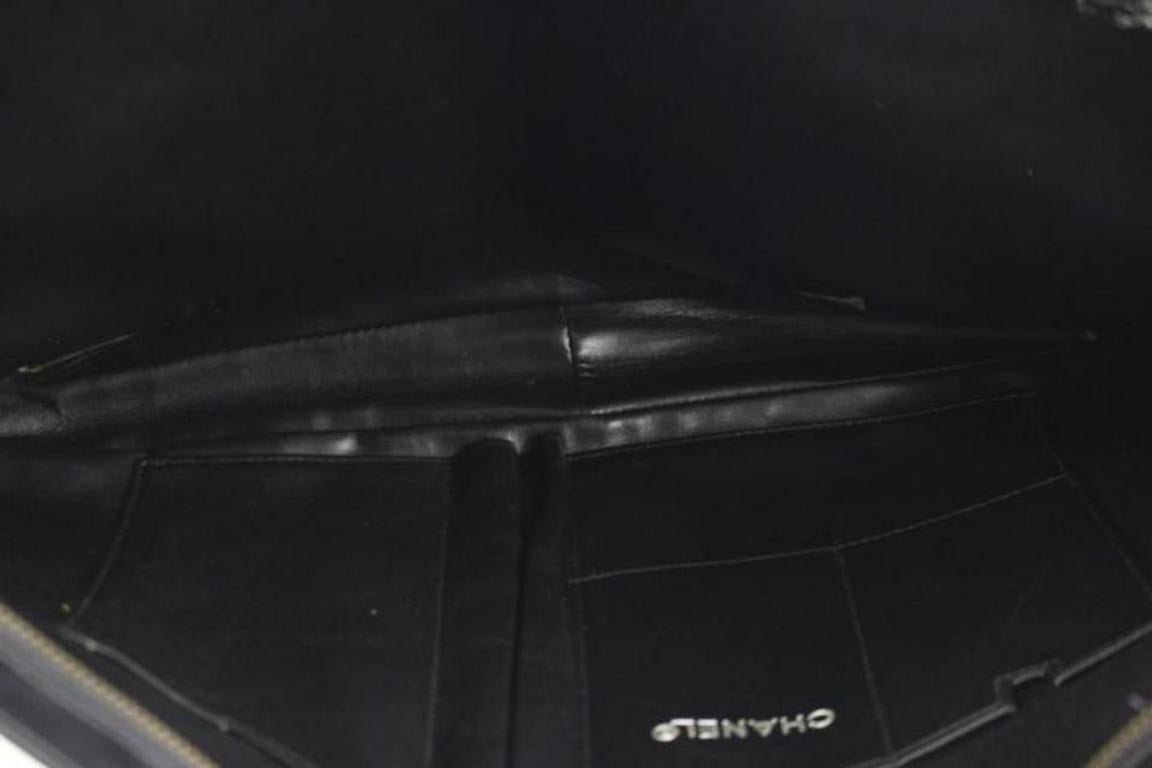 Chanel Clutch Chevron 63cca730 Black Laptop Bag For Sale 3