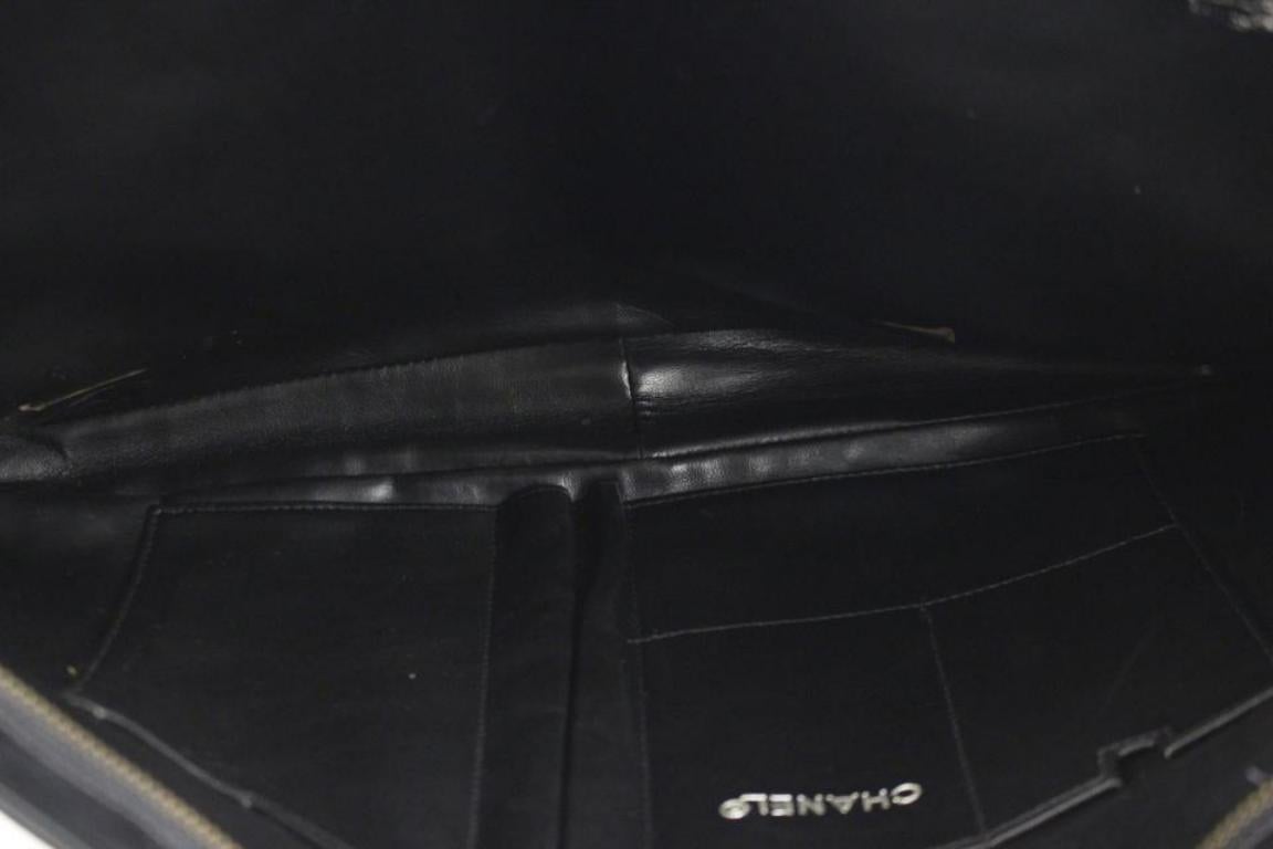 Chanel Clutch Chevron 63cca730 Black Laptop Bag For Sale 5
