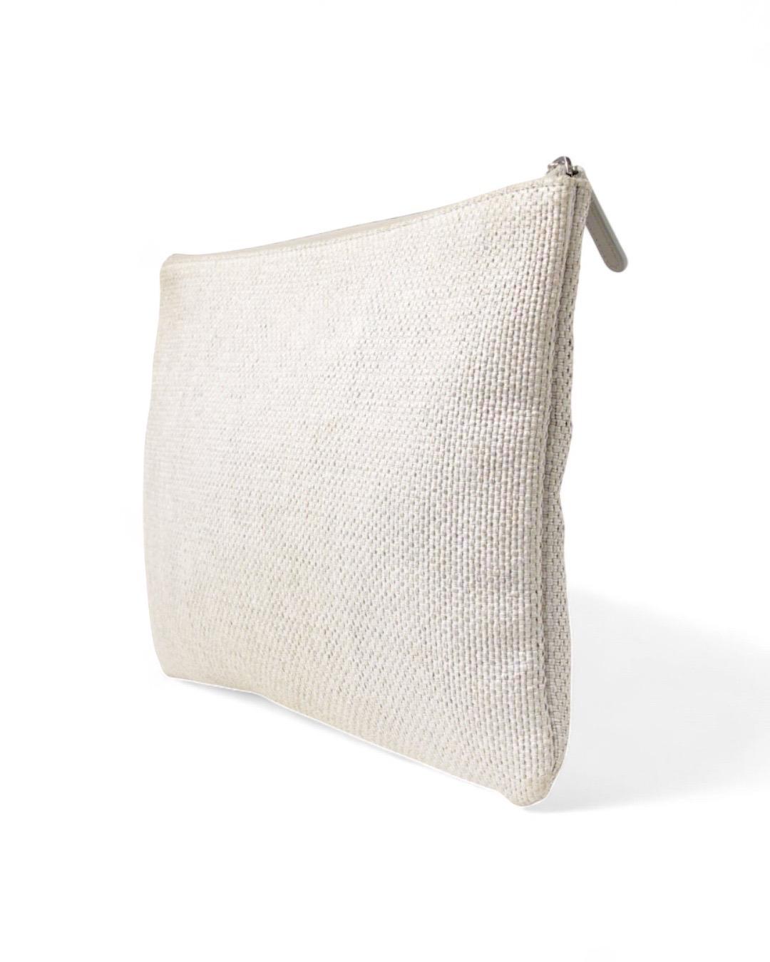 Chanel Clutch Deauville Medium Grigia in vendita 2