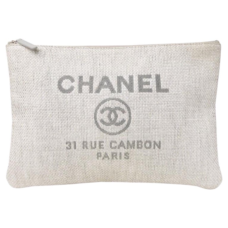 Chanel Clutch Deauville Medium Grigia