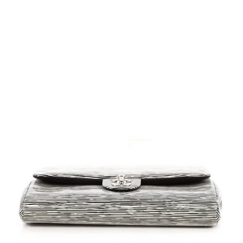 Women's or Men's Chanel Clutch with Chain Printed Patent 