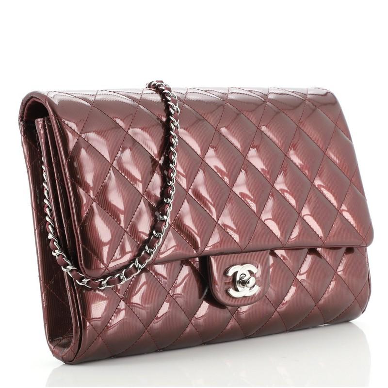 chanel metallic clutch