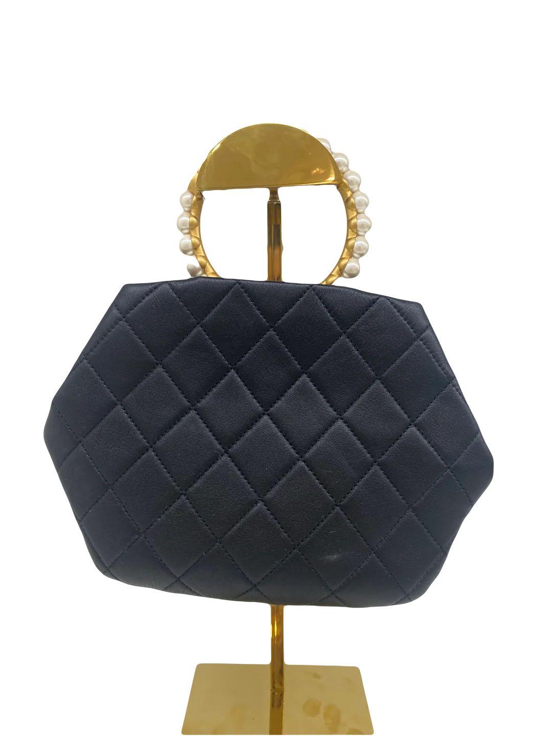 Chanel Clutch with Pearl Handle 1