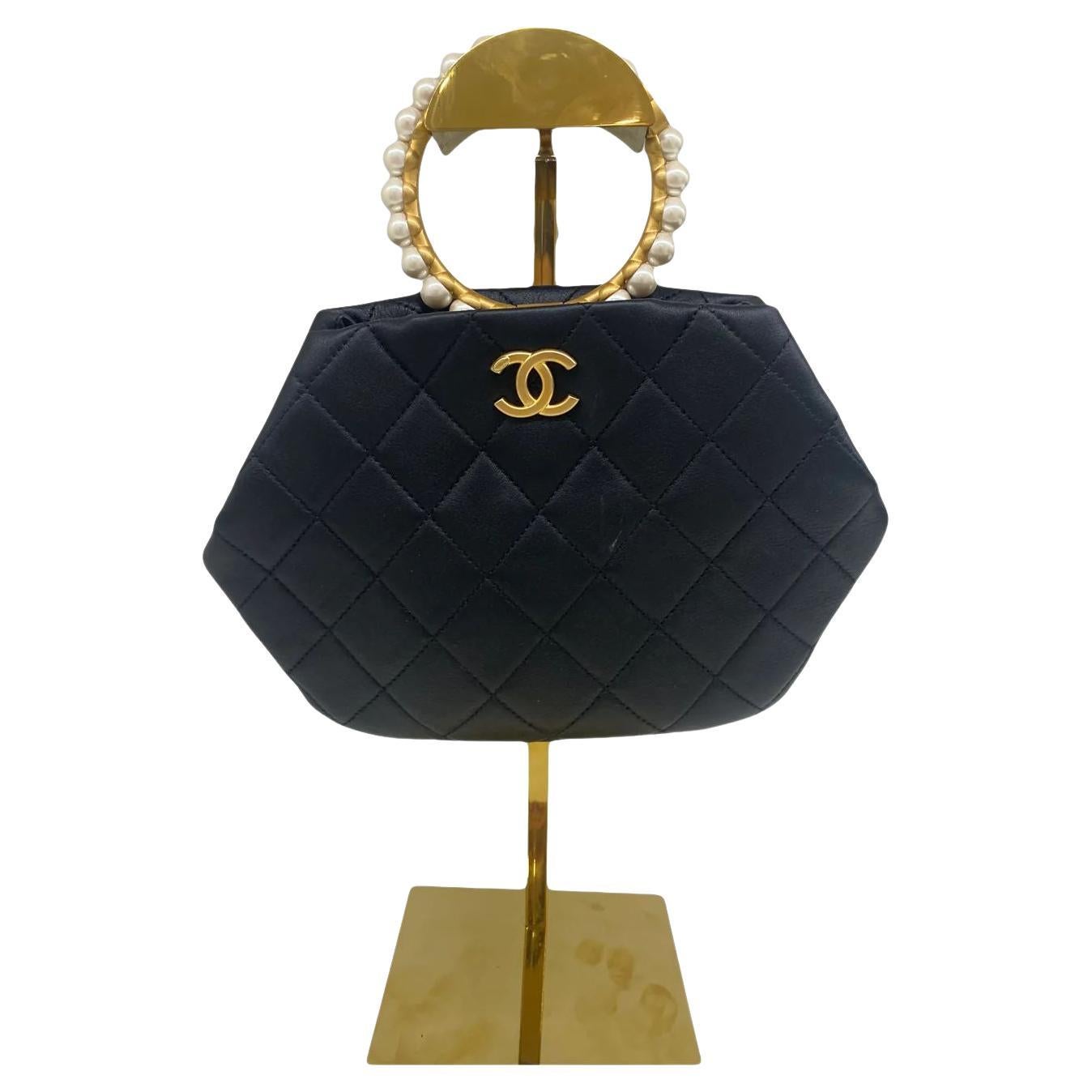 Chanel Clutch with Pearl Handle