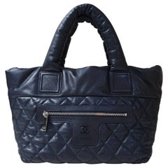 Chanel Co Cocoon Black Leather Caviar Bag