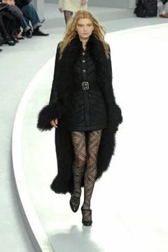 Chanel Coat in Black Wool, 2008