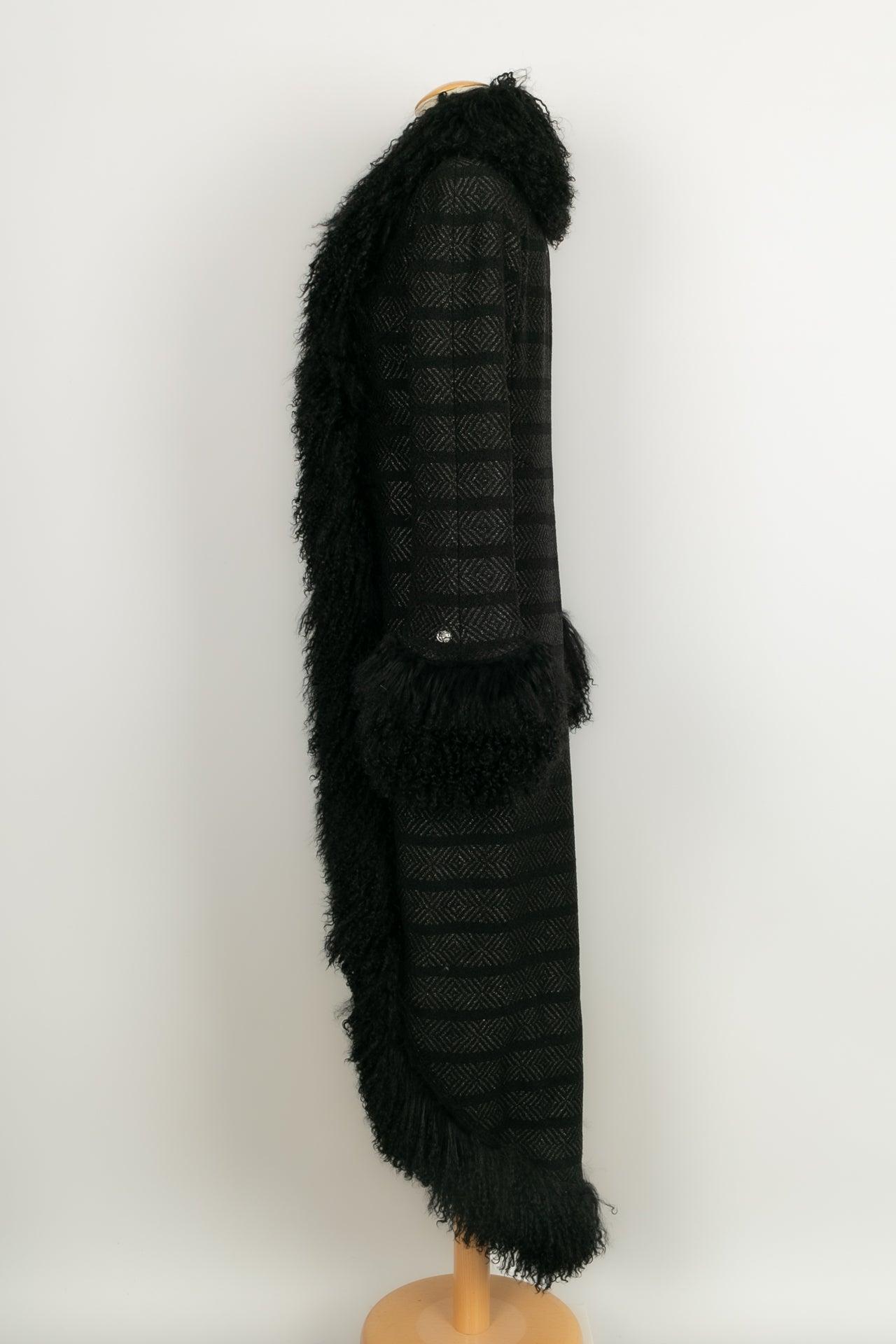 Chanel Coat in Black Wool, 2008 1