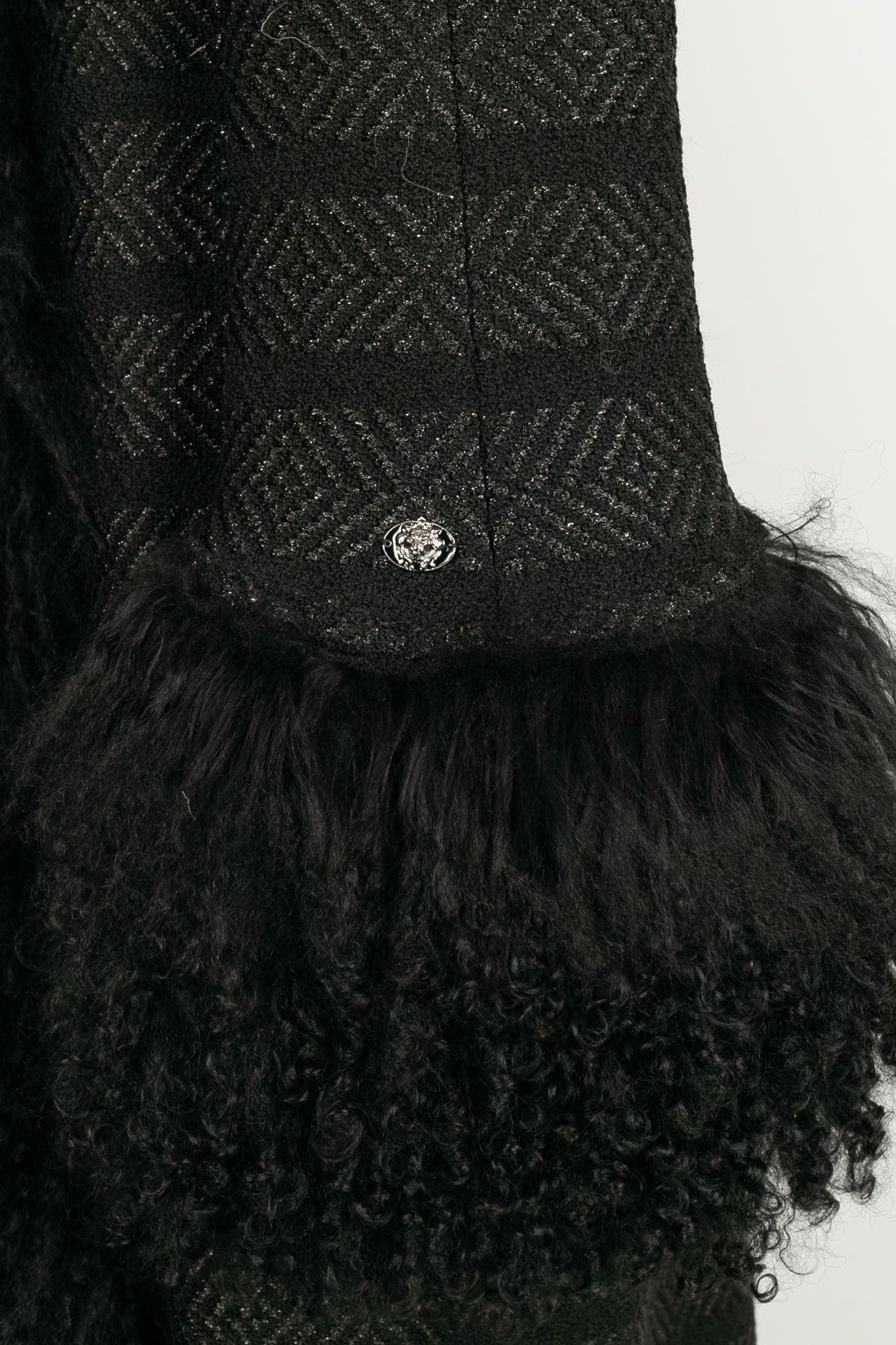 Chanel Coat in Black Wool, 2008 2
