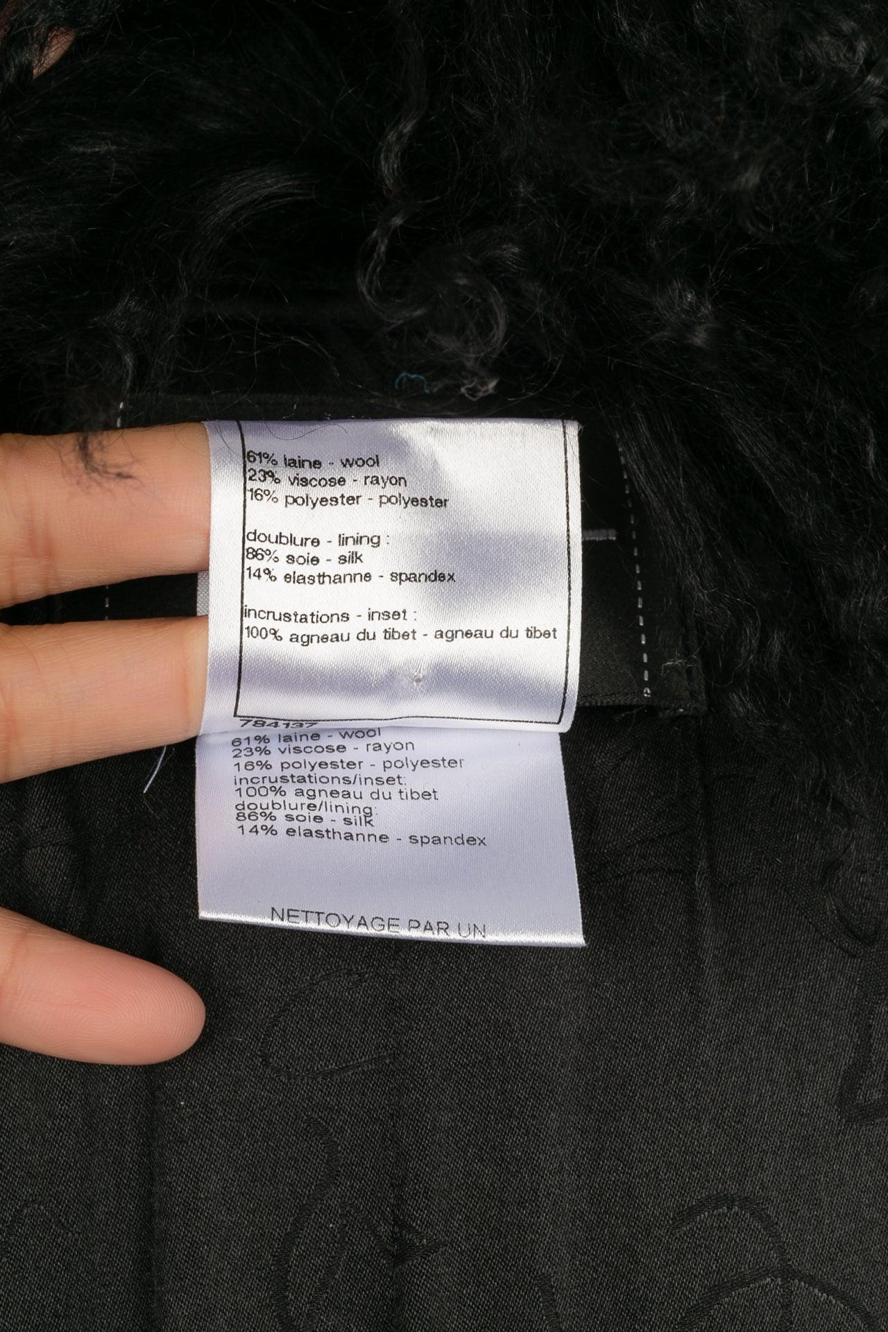 Chanel Coat in Black Wool, 2008 4