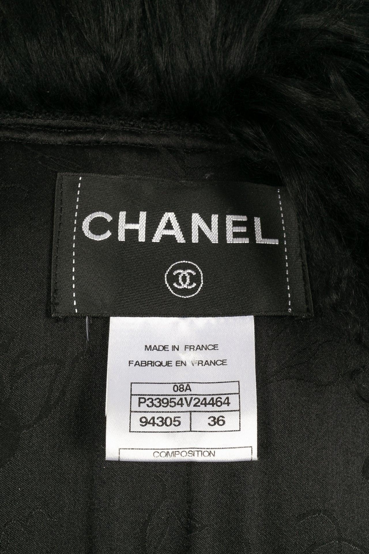 Chanel Coat in Black Wool, 2008 5