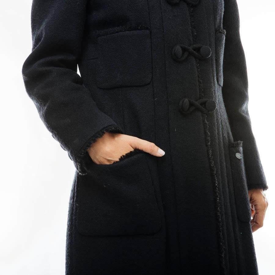 chanel black coat