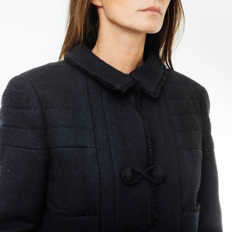 Chanel black silk coat - Gem