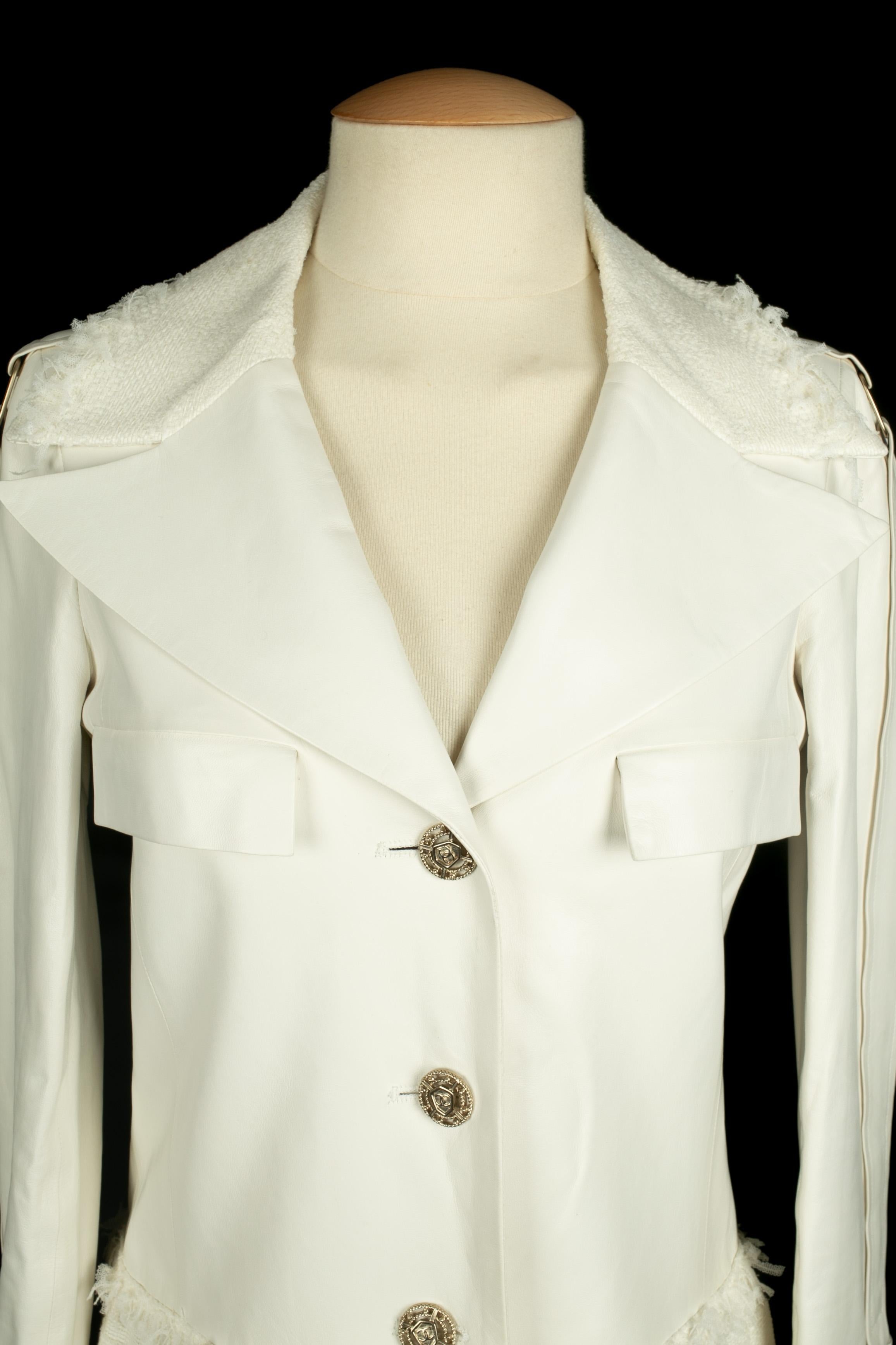 Beige Cappotto Chanel estate 2008 in vendita