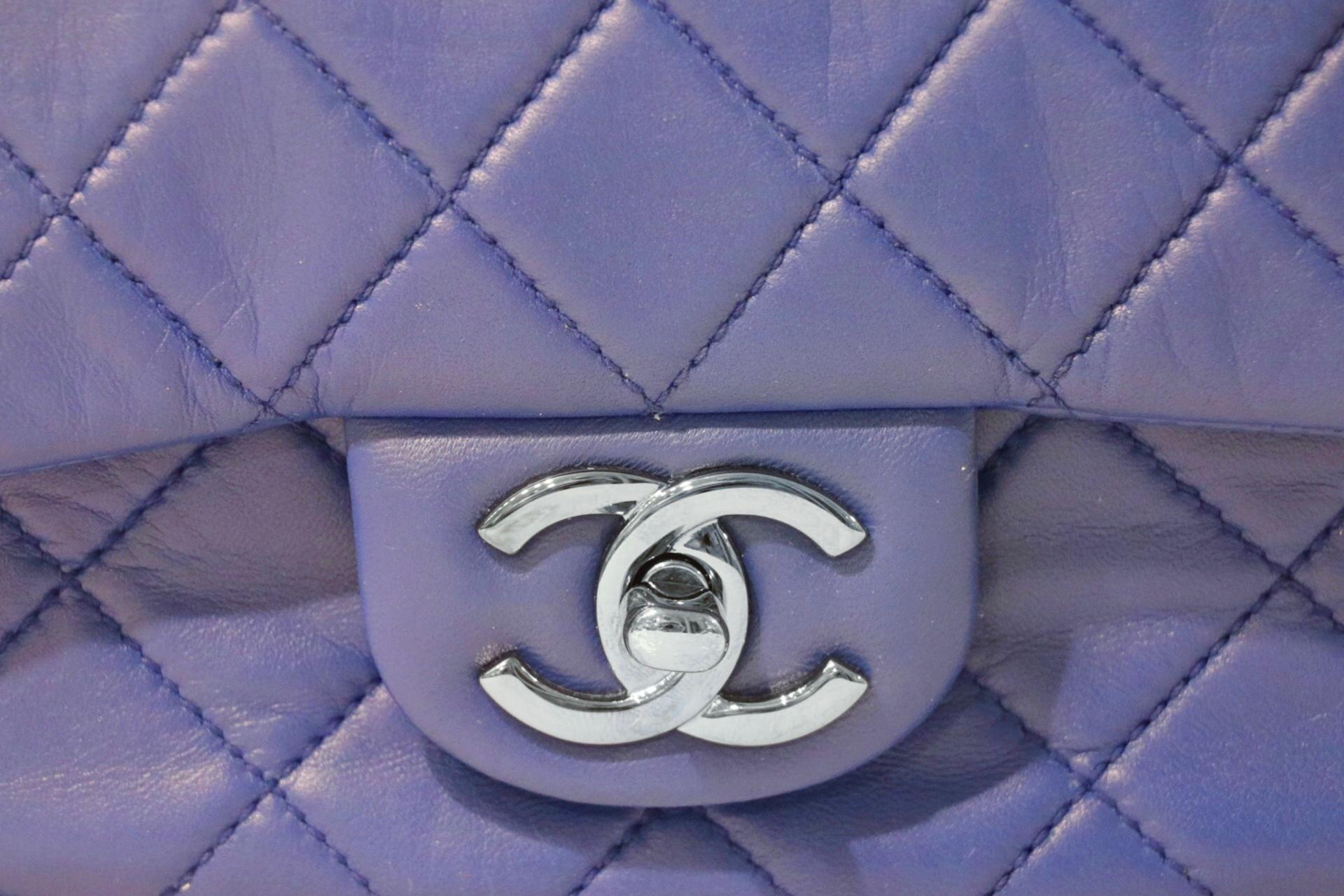 Chanel Cobalt Blue Leather Hula Hoop Bag In Excellent Condition In Palm Beach, FL