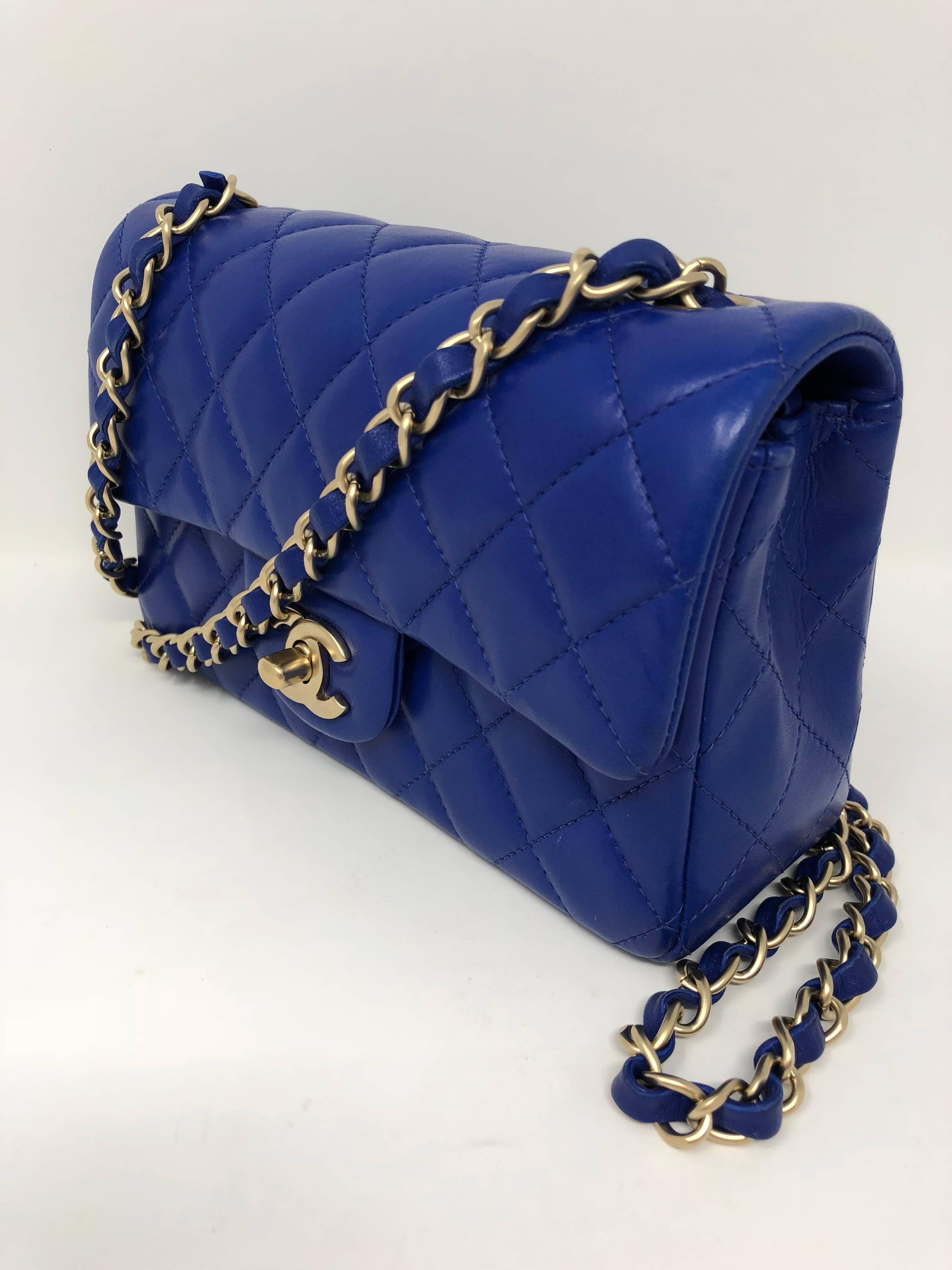 cobalt blue mini bag