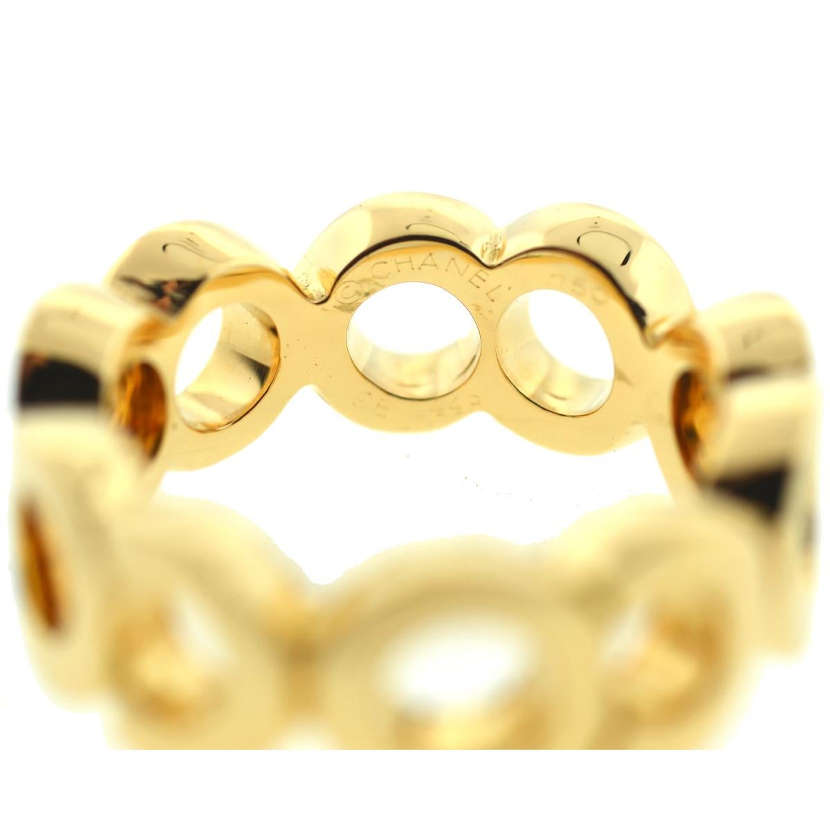 Chanel COCO Ring aus 18 Karat Gelbgold Damen