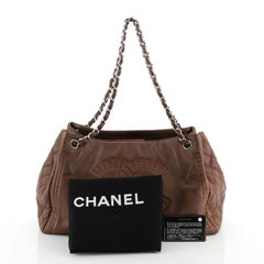 Chanel Coco Bengal Accordion Tote Calfskin Large