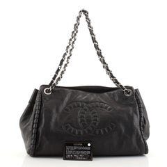 Chanel Coco Bengal Accordion Tote Calfskin Large